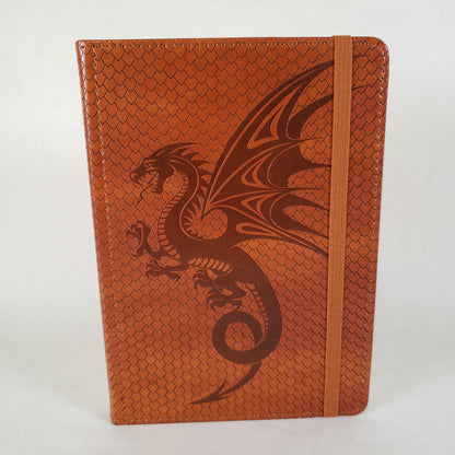 Artisan Faux Leather Dragon Journal