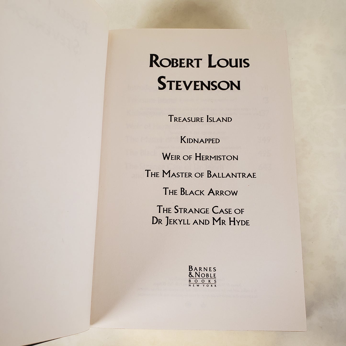 Robert Louis Stevenson Omnibus - B&N Leatherbound Hardcover