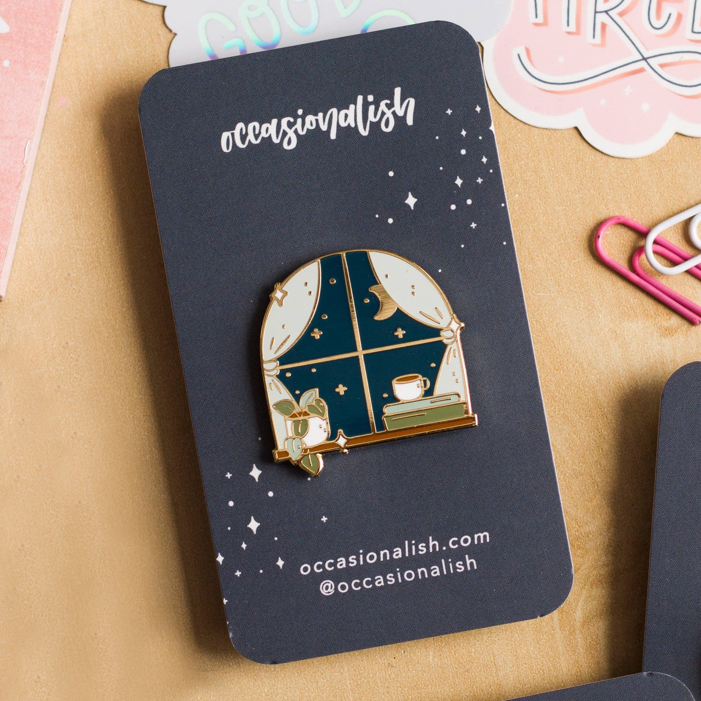 Cozy Nights Enamel Pin