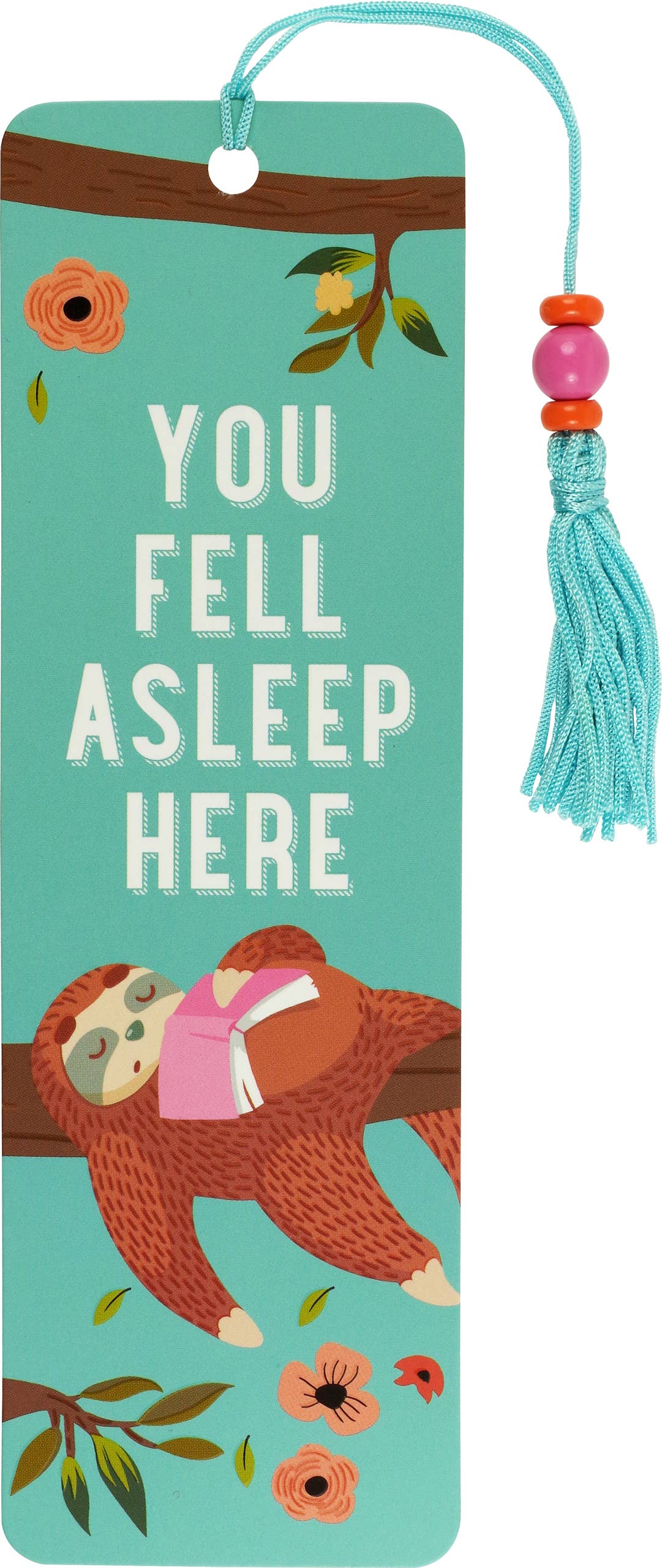 "You Fell Asleep Here" - Sloth Beaded Bookmark