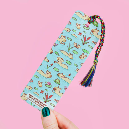 "Reading Makes Me Capy" Capybara Bookmark with Tassel