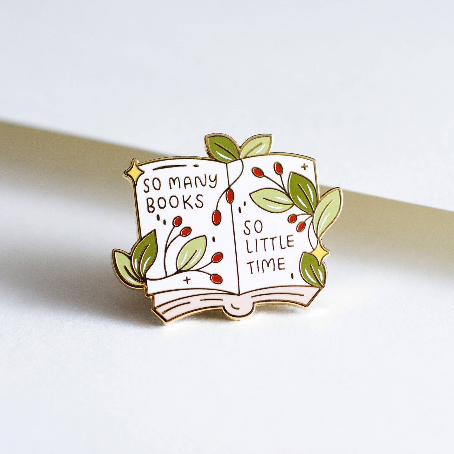 So Many Books Enamel Pin