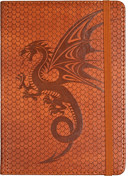 Artisan Faux Leather Dragon Journal