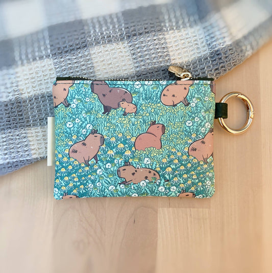 Small Capybara Zipper Coin Purse